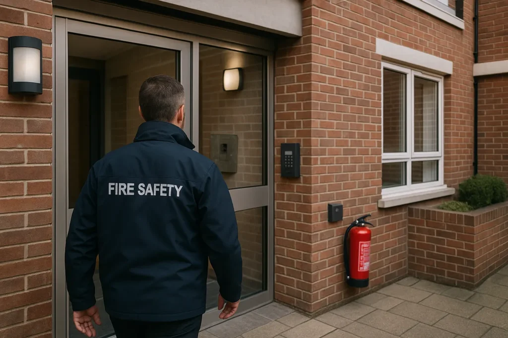 residential fire risk assessments fire safety officer arriving